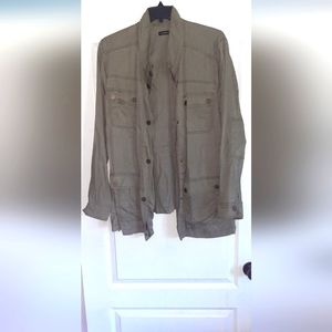 Lane Bryant Olive green lightweight jacket